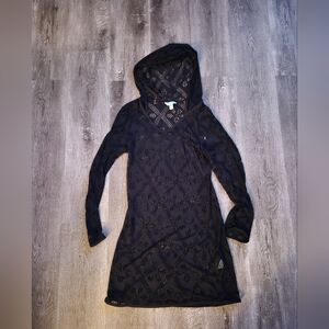 Balance Collection Black Hooded Coverup